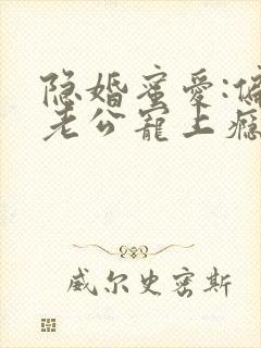 隐婚蜜爱:偏执老公宠上瘾原著作者