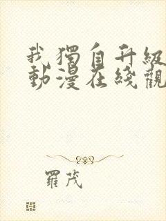 我独自升级高清动漫在线观看