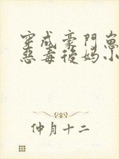 穿成豪门崽崽的恶毒后妈小说