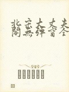 北宋大丈夫笔趣阁无弹窗全文阅读