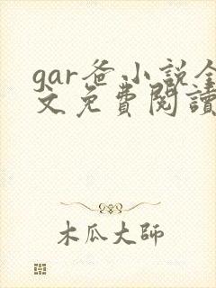 gar爸小说全文免费阅读最新章节