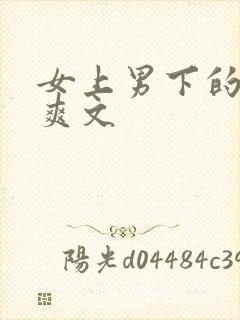 女上男下的高h爽文