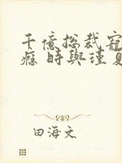 千亿总裁宠妻成瘾 时与瑾夏