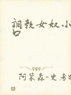 调教女奴小说重口