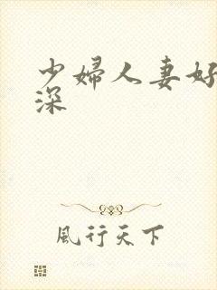 少妇人妻好紧好深