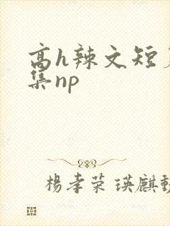 高h辣文短篇合集np