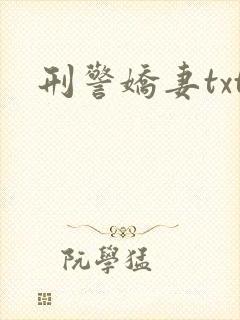 刑警娇妻txt