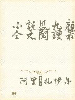 小说凤九颜萧煜全文阅读最新章节封面