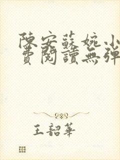 陈安苏婉小说免费阅读无弹窗