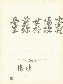 受前世伤害攻重生弥补攻宠文