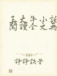 王大牛小说免费阅读全文无弹窗
