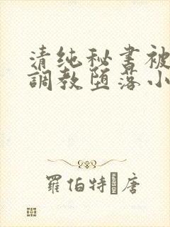 清纯秘书被当众调教堕落小说