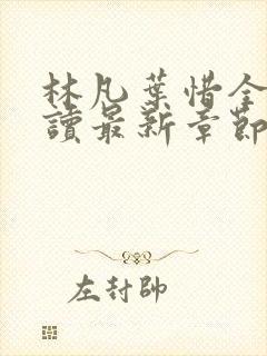 林凡叶惜全文阅读最新章节列表