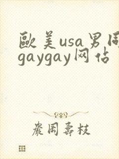 欧美usa男同gaygay网站封面