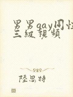 男男gay同性三级视频