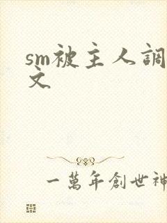 sm被主人调教文