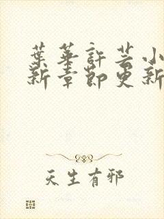 叶华许芸小说最新章节更新时间