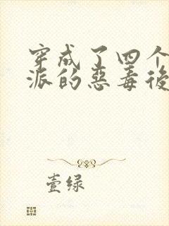 穿成了四个大反派的恶毒后娘封面