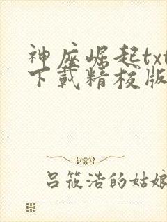 神座崛起txt下载精校版