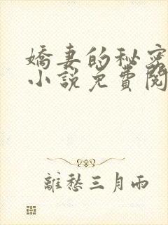 娇妻的秘密陈静小说免费阅读