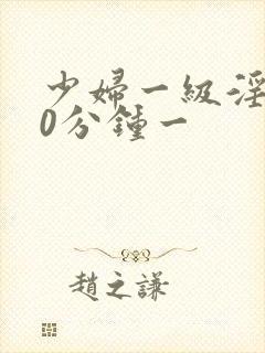 少妇一级淫片60分钟一