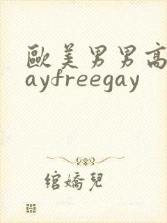 欧美男男高清gayfreegay