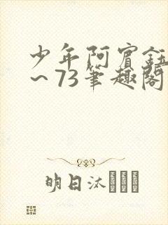 少年阿宾钰慧1～73笔趣阁下载