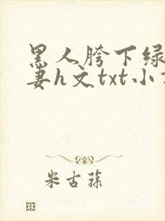 黑人胯下绿帽人妻h文txt小说下载