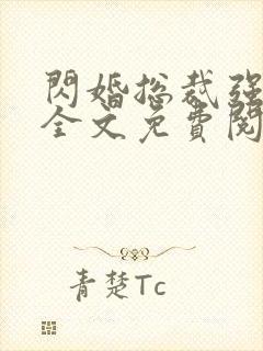 闪婚总裁强势宠全文免费阅读