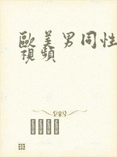 欧美男同性恋的视频