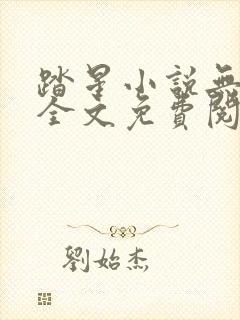 踏星小说无弹窗全文免费阅读