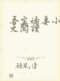 吾家娇妻小说全文阅读