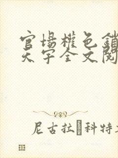 官场权色销魂秦天宇全文阅读小说全