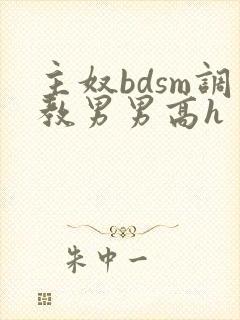 主奴bdsm调教男男高h封面