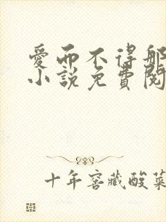 爱而不得那十年小说免费阅读