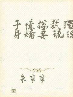 千亿总裁独宠替身娇妻 琉璃雪雪