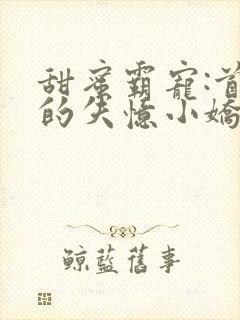 甜蜜霸宠:首席的失忆小娇妻封面