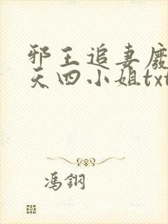 邪王追妻废材逆天四小姐txt下载