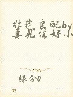 非我良配by吾妻见信好小说免费阅读