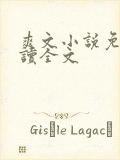 爽文小说免费阅读全文