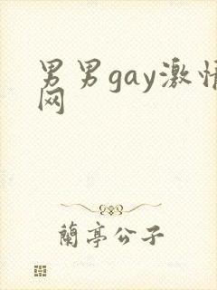 男男gay激情网