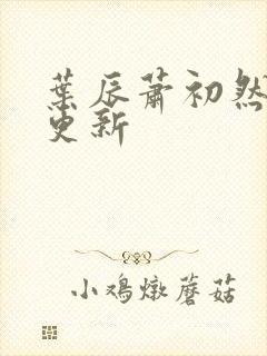 叶辰萧初然更快更新