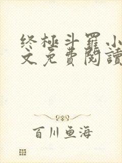 终极斗罗小说全文免费阅读笔趣阁