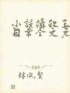 小说摄政王宠妃日常全文免费阅读