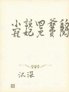 小说四爷的心尖宠妃免费阅读全文作者