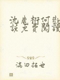 沈岁桁何欢的小说免费阅读最新章节封面