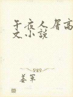 午夜人屠高辣h文小说封面