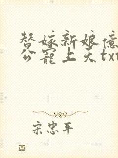 替嫁新娘亿万老公宠上天txt