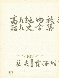 高h纯肉放荡脏话h文合集封面
