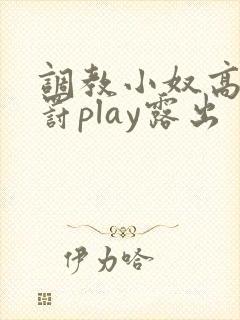 调教小奴高潮惩罚play露出